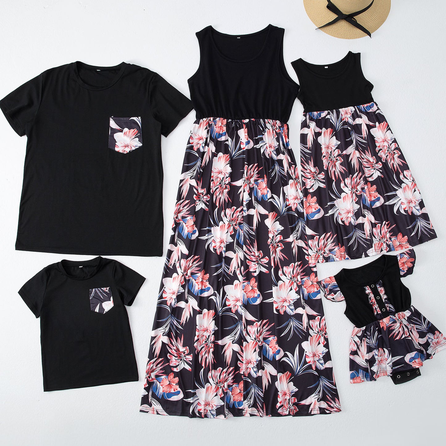 Printed Vacay Family Matching Outfits