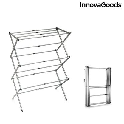Folding and Extendable Metal Clothes Dryer with 3 Levels Cloxy
