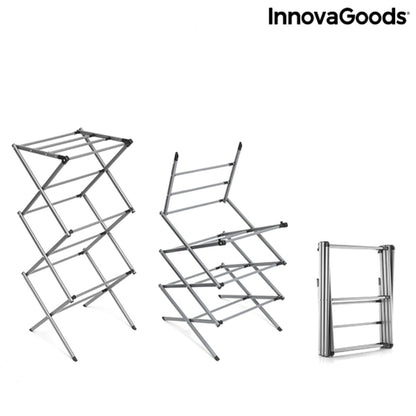 Folding and Extendable Metal Clothes Dryer with 3 Levels Cloxy