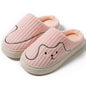 Striped Cat Slippers Indoor Couple Non-slip Floor Bedroom Slipper