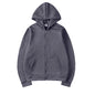 Solid Color British Loose Sports American Zipper Jacket Men