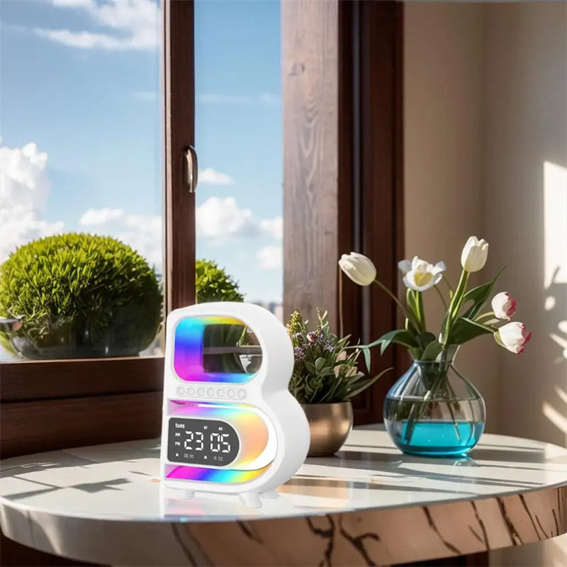 2024 New B-Shaped Blutooth Speaker Multifunctional Smart Music Rhythm