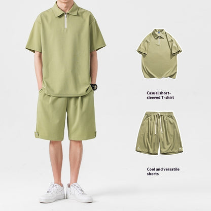 Polo Shirt Sports Shorts Trendy