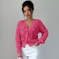 Women's Long Sleeve Bowknot Knitwear Cardigan