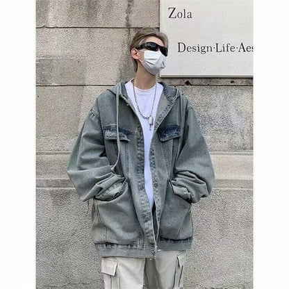 Autumn High-grade Handsome Denim Coat