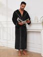 Fashion Men's Flannel Bathrobe Pajamas