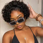 Brazilian Pixie Cut Wig Human Hair 13X1 Short Curly Lace Front Wigs