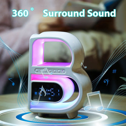2024 New B-Shaped Blutooth Speaker Multifunctional Smart Music Rhythm