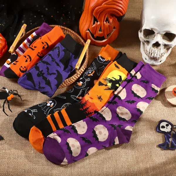 6 Pairs Halloween Socks