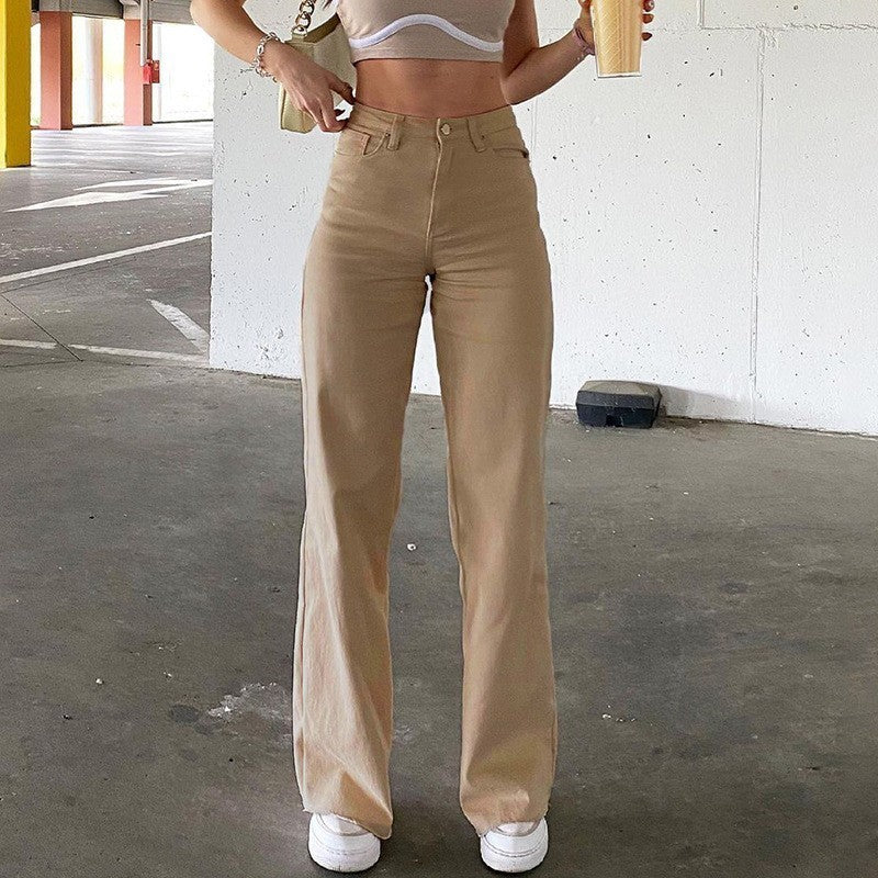 Straight Jeans Women's Mid Waist