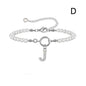 2024 New Fashion Toggle Clasp Initial Bracelet Women A-Z Letter