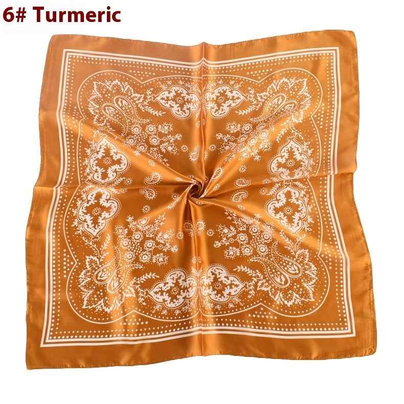 Vintage Satin Plain Scarf