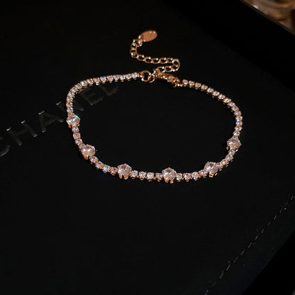 Fashion Jewelry Zircon Geometric Square Bracelet South Korea Fashion