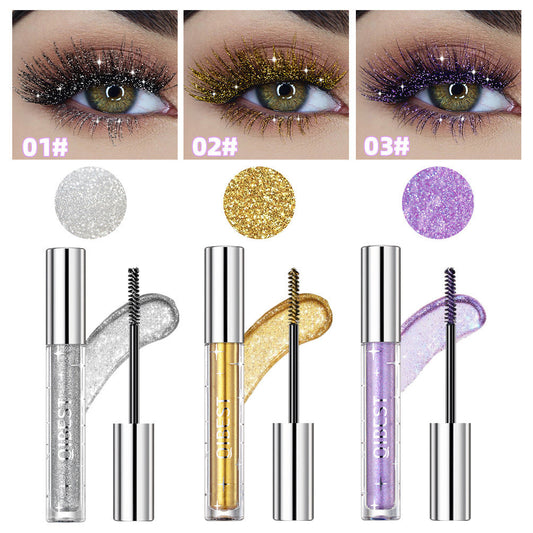Violet Glitter Lash Mascara Diamond Mascara Thick Shiny Eyelash