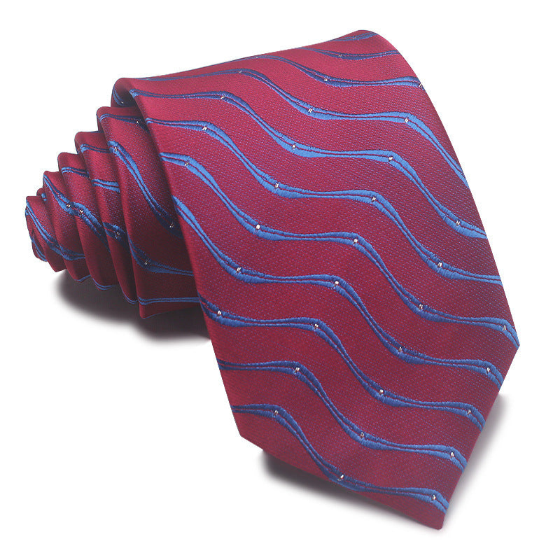 8CM Striped Tie Men's Business Formal