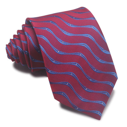 8CM Striped Tie Men's Business Formal