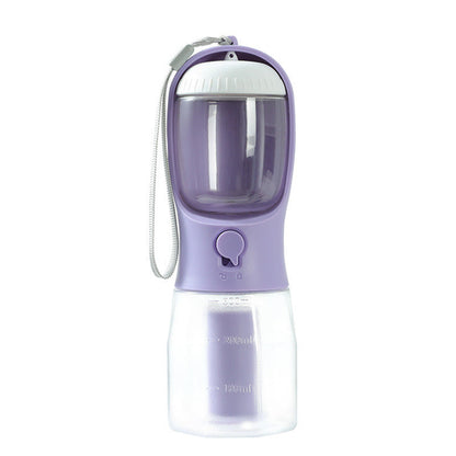 Dog Water Cup Drinking Food Garbage Bag Three-in-one Portable Small