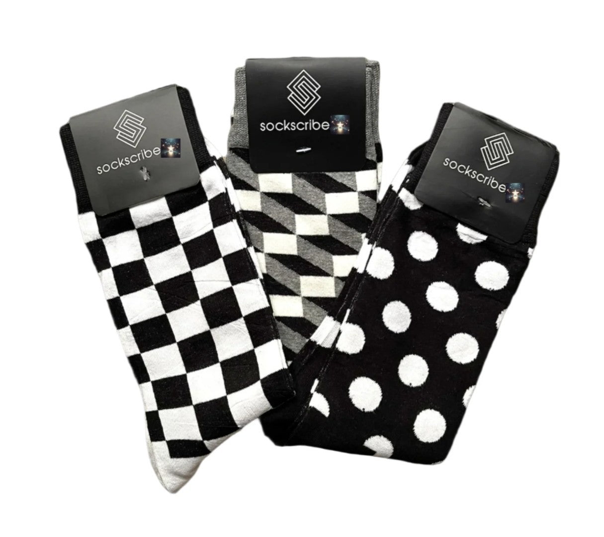 Monochrome Socks Pack Of 3