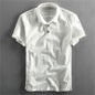 Summer Men's Casual Linen Short-sleeved Shirt
