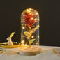 Rose Flowers LED Light In Glass