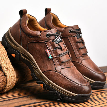 Men's Round Toe Leather Shoes