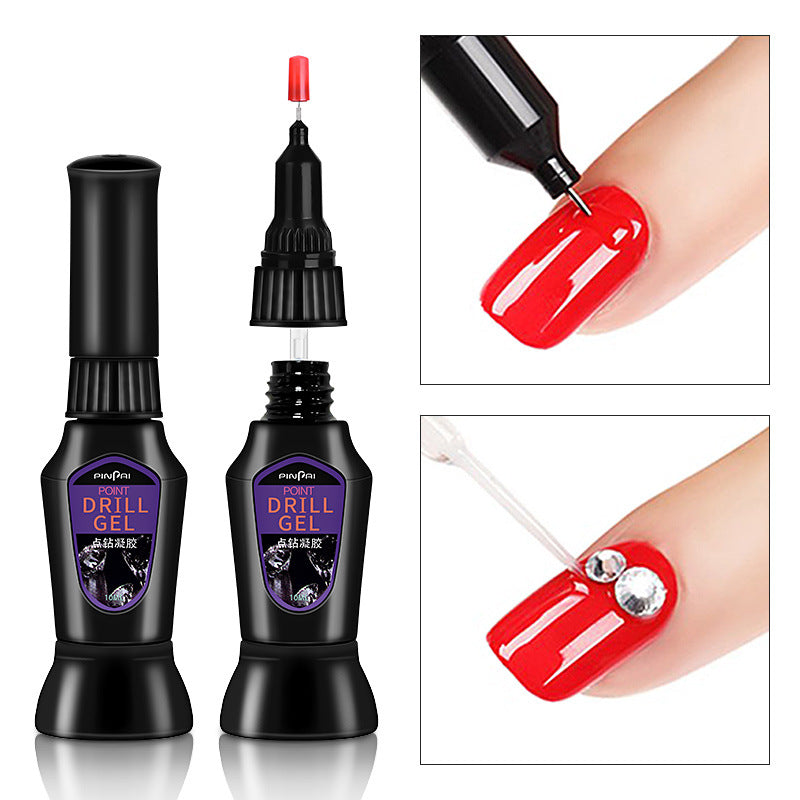 Nail Art Gem Adhesive Kit Rhinestone Glue Set