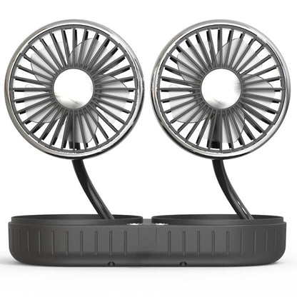 Twin-Head Tube Mini Fan Usb Vehicle Interior Innovative Car Gadgets