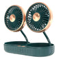 Twin-Head Tube Mini Fan Usb Vehicle Interior Innovative Car Gadgets