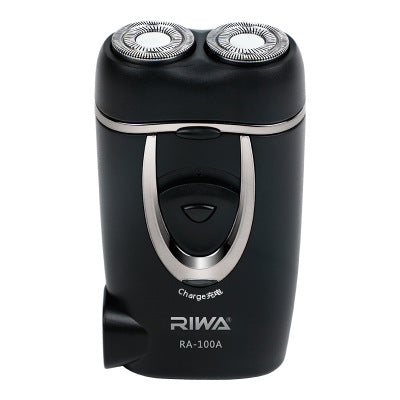 Dual Blade Electric Shaver with Built-in Charger and Twin Rings