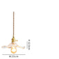 Modern Scandinavian Asian Inspired Minimalist Glass Pendant Light