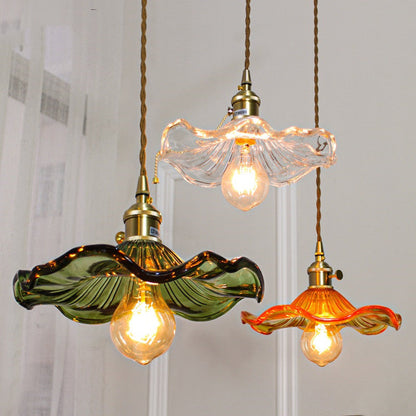 Modern Scandinavian Asian Inspired Minimalist Glass Pendant Light