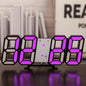 Modern LED Wall Clock for Living Spaces Digital Time Display