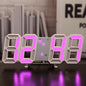 Modern LED Wall Clock for Living Spaces Digital Time Display