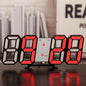 Modern LED Wall Clock for Living Spaces Digital Time Display