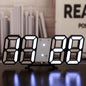 Modern LED Wall Clock for Living Spaces Digital Time Display