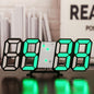 Modern LED Wall Clock for Living Spaces Digital Time Display