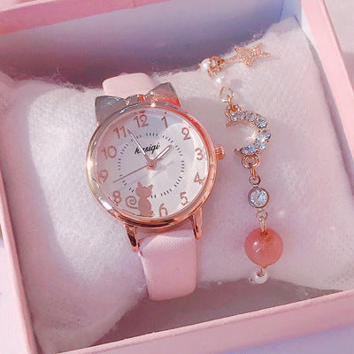 Glowing indicator style digital timepiece