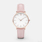 Elegant Ladies Timepieces Genuine Leather Quartz Wristwatch