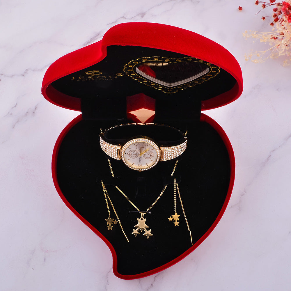 Elegant Delicate Timepiece Pendant Present Case Accessory