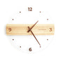 Elegant Wooden Acrylic Wall Clock for Living Space Decor