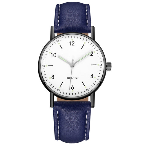 Glowing timepiece battery-operated wristwatch