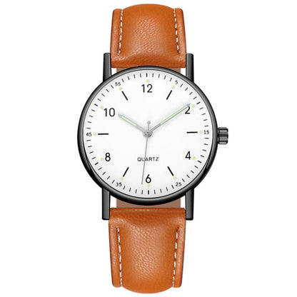 Glowing timepiece battery-operated wristwatch