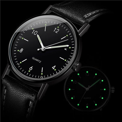 Glowing timepiece battery-operated wristwatch