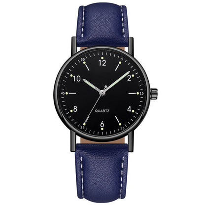 Glowing timepiece battery-operated wristwatch