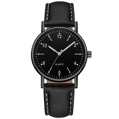 Glowing timepiece battery-operated wristwatch