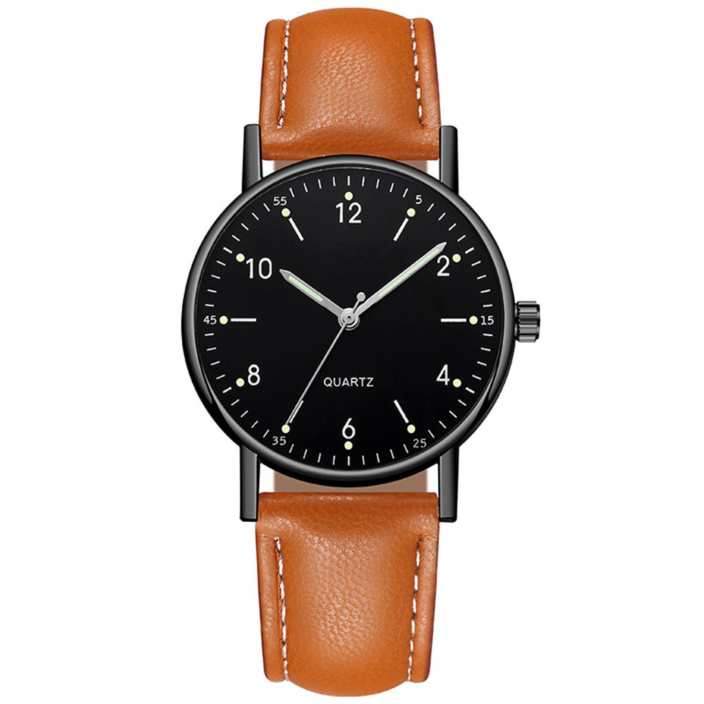 Glowing timepiece battery-operated wristwatch
