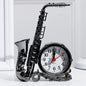 Jazz Instrument Timepiece Innovative Room Clock Decor