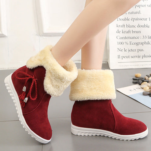 Cozy fleece-lined cotton footwear for warmth