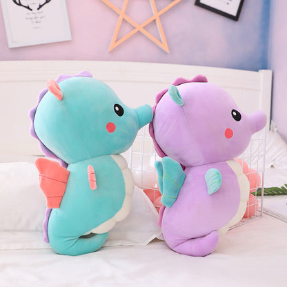 Soft Angel Seahorse Plush Pillow Big