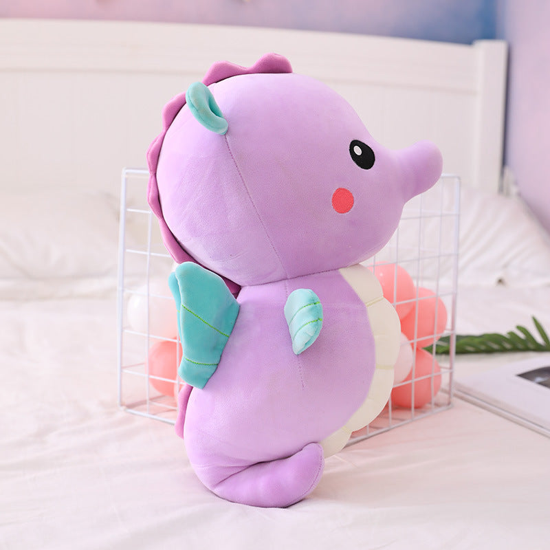 Soft Angel Seahorse Plush Pillow Big